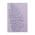 Elegant lavender laser-cut rose wedding invitation card with pearlescent finish - Lilac Purple