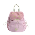 Sac à dos rose pour fille thème pastèque avec cordon de serrage et contraste vert - Pastèque / Rose