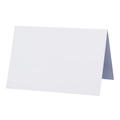 Minimalist white foldable place cards for wedding seating and elegant party table settings - White 250G
