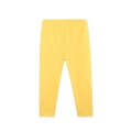 Solid bright yellow girls high-elastic leggings with comfortable elastic waistband - 2Y(90cm) / Bright Yellow