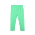 Girls mint green high elastic cotton leggings with comfortable elastic waistband - 2Y(90cm) / Mint Green