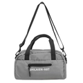 Versatile grey crossbody sports bag with top handles and adjustable nylon strap - Gray
