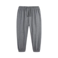 Dark grey kids sports joggers with elastic drawstring waist and cuffed ankles - 2-3Y(100cm) / Dark Gray