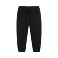 Classic black joggers for boys featuring adjustable drawstring waist and ribbed cuffs - 2-3Y(100cm) / Black