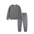 Ensemble deux pièces enfant en coton gris foncé avec sweat-shirt et pantalon de jogging - 2-3Y(100cm) / gris foncé