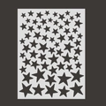 Reusable PET star pattern stencil for DIY painting and craft embossing on various surfaces - Pentagram