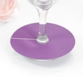 Marque-verres violets en papier dépoli pour décoration de table de mariage et fête - Violet foncé