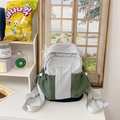 Sac à dos décontracté léger gris et vert olive avec broderie ROYBAO élégante - Gris Petit