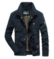 Veste outdoor homme bleu marine avec col montant et design cargo à plusieurs poches - 2XL / Bleu Royal
