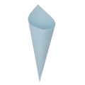 Light blue paper confetti cones for weddings and parties on a clean white background - 14.5cm / Light Blue