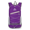 Zaino da trekking leggero viola con spallacci in rete traspirante e corde elastiche - Viola Nobile