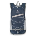 Dark blue lightweight hiking backpack with ripstop fabric and reflective safety strip - Haze Blue