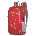 Sac à dos extérieur 40L rouge avec texture en nid d'abeille et dos en filet ergonomique - Rouge Cinabre