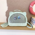 Mintgrüne Ita Bag mit Katzenohren und Mesh-Fenster für dekorative Anime-Buttons - Grün