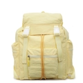 Zaino impermeabile in nylon color crema con chiusura a fibbia per il viaggio - Giallo