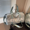 Borsa sportiva blu di grande capacità con manici e tracolla per il viaggio - Verde