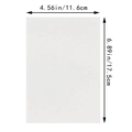 Blank white pearlescent wedding invitation card insert, size 4.56 x 6.89 inches - White Long (17.5x12CM)