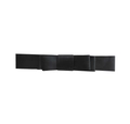 Elegant black satin bow hair accessory with multi-layer ribbon on white background - Black