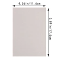 Detailed size chart showing the 4.56 x 6.89 inch dimensions of white pearlescent paper cards - Ivory Long (17.5x12CM) / Ivory