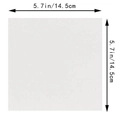 White pearlescent square invitation insert card with 5.7in (14.5cm) dimensions - White Square (14.5x14.5CM) / White