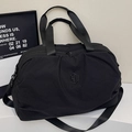 Schwarze Reisetasche mit großem Fassungsvermögen und NINGJIA-Logo für Sport und Reise - Schwarz