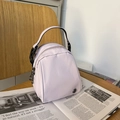 Mini bolso bandolera de nailon ligero en color lila para un estilo casual diario - Púrpura Sin Colgante