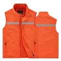 High-visibility orange outdoor safety vest with reflective strips and multi-pocket design - M / Top (1929 Reflective Version) / Orange