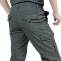 Pantaloni cargo outdoor grigio scuro a asciugatura rapida da uomo con tasche multiple - M / Grigio