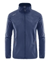 Donkerblauw zonwerend herenjack van ijszijde met opstaande kraag en rits - XL / Donkerblauw