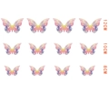 12-piece 3D rainbow butterfly wall stickers with hollow laser design in 3 sizes - Large Medium Small Combination / Iridescent Gradient Style (BK-167)