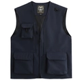 Gilet outdoor blu navy ad asciugatura rapida da uomo con tasche multiple e rete traspirante - S / Blu scuro