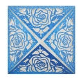 Laser cut royal blue glitter invitation with hollow rose pattern for wedding cards - Royal Blue