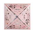 Invito a nozze quadrato rosa intagliato al laser con motivo mandala e inserto floreale - Rosa
