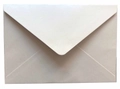 Detail of minimalist beige V-flap envelope with matte pearlescent paper texture - Flesh Pink Long