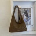 Elegante borsa hobo in pelle scamosciata marrone caffè con grande capacità e stile rétro - Marrone
