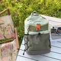 Sac à dos en nylon imperméable vert clair et olive pour les voyages et le plein air - Vert