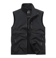 Dettaglio della fodera in rete traspirante e della cerniera antivento di questo gilet - S / Nero