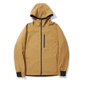 Veste outdoor softshell à capuche pour homme de couleur jaune avec zip et poche poitrine - M / Jaune Moutarde