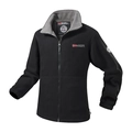 Giacca in pile pesante da uomo double-face con ricamo della bandiera norvegese outdoor - XS/100-120 Jin / Nero