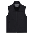 Atmungsaktive Herren Outdoor Weste mit Stehkragen und Netzfutter in Schwarz - S / Schwarz