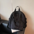 Minimalist black large capacity laptop backpack for commuting and school use - Black
