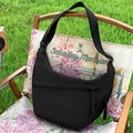 Borsa a spalla a mezzaluna nera minimalista con tracolla regolabile per stile casual - Nero