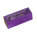 Purple laser-cut butterfly gift box for weddings and parties in glossy finish - Dark Purple