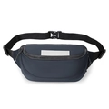 Detail of waterproof crossbody bag with adjustable strap and durable plastic buckle - Gray