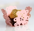 Involucro per cioccolato rosa tagliato al laser a forma di orso per decorazione festa - Rosa