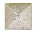 Champagnegouden glitter vierkante lasergesneden envelop voor bruiloft uitnodiging - Lichtgoud Glitter