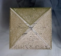 Invito matrimonio glitter oro con intaglio laser e inserto con testo elegante - Lapislazzuli