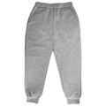 Classic grey cotton kids joggers with elastic waist and ribbed ankle cuffs - 100cm / Gray