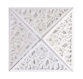 Elegante invito di nozze bianco tagliato al laser con delicato motivo a farfalla traforato - Bianco