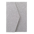 Elegant silver glitter wedding invitation envelope with metallic sparkle finish - Silver